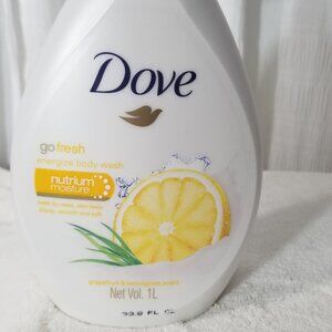 1 Dove Body Wash Grapefruit & Lemongrass Scent Net. Vol 1 L. 33.8 oz. 1000 ml.